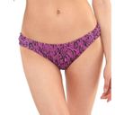 Jessica Simpson NEW  Pink Magenta Snake Print Ribbed Bikini Set Underwire Top Photo 3