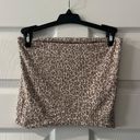 American Eagle Tube Top Small Cheetah Print Photo 0