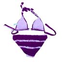 American Eagle  Outfitters Vtg Tie Dye Bikini Y2K Size Small Purple Pink White Photo 1