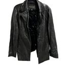 Marc New York  Andrew Marc Vintage 1980s Black Soft Leather Jacket Womens XL Goth Photo 0