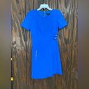 Laundry by Shelli Segal  gorgeous blue dress with double  buckle detail size 2 Photo 5