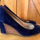 Tod's Tod’s GOMMA T75 SUEDE WEDGE IN NAVY BLUE size 34/4 Photo 0