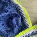 Free People  Mika Lace Bralette Blue Size Large Photo 2