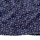 Francesca's  Womens Skirt Size XL Blue Floral Ditzyprint Thin Wale Corduroy Zip Photo 5