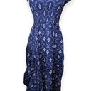 Hill House  Home Ellie Nap Dress Navy Trellis Print Size Small NYC Photo 0