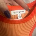 Pretty Garbage Bodycon Dress Orange Photo 2