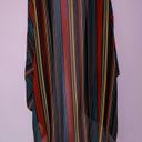 Band of Gypsies  XL Sheer Cardigan Striped Open Front Swim Cover Kimono Photo 4