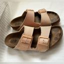 Birkenstock  Arizona Vegan Textile Sandal | Soft Pink Photo 3