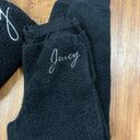 Juicy Couture  Black Sherpa Logo Track Set Size Small Photo 1