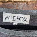 Wildfox  Gray Kiss and Tell Graphic Knit Top Women's Size Small Photo 4