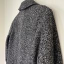 London Fog  Black & White Wool Blend Herringbone Tweed Button Coat ~ Women’s Sz M Photo 8