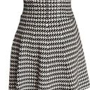 Max Studio Houndstooth High Waisted Flared Mini Skirt ,Size M Photo 3