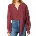 Habitual  maroon drapey layered blouse Photo 0