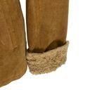 Gallery Penny Lane Y2K Faux Fur and Genuine Leather Suede Coat Beige Photo 9