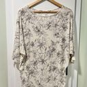 First Love NWT Freckled Poppy  Black Cream  Floral Dolman Sleeve Top Shirt Size M Photo 0