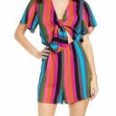 Nordstrom NWT Leith X  Multi Stripe Savy Summer Romper Small Photo 3