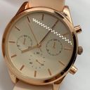 FMD woman’s Quartz analog watch rose gold tone large face 41mm fresh battery Photo 1