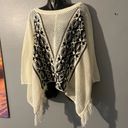 Madberry Shawl Sweater Crochet See Through Pullover Size L Photo 7