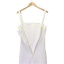 Sabo Skirt NEW Sabo Tristiana Midi Corset Tank Fitted Dress White Knit Jacquard US Size 8 Photo 9