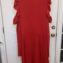 INC Nwot  BRICK RED COLD SHOULDER SWEATER DRESS, MEASUREMENTS PROVIDED Photo 4