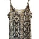 Socialite  Snake Print Scalloped Neckline Cami Blouse SZ M Photo 1