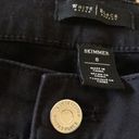 White House | Black Market  Mid Rise Black Jeans Skimmer Zip Ankle Rhinestone Sz 8 Photo 4