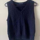 Brandy Melville  Navy Marlena Sweater Vest Photo 1