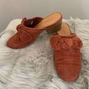 American Eagle Outfitters Womens Shoes Clogs Heels Size 8 Corduroy Bows Brown Photo 0