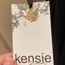 Kensie NWT  Petal-Paneled Cocktail Mini Dress Gold Snake Chain Halter Neck Sz 6 Photo 5