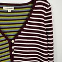 Urban Outfitters L.A. Hearts  Colorblock Striped Boxy Fit Cropped Cardigan Medium Photo 2