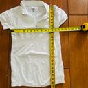 Athleta Momentum Polo Tee White Seamless Top   S Golf Tennis Shirt Photo 4