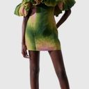 Wolfgang The  - Off Shoulder Tie Dye Mini Dress in Green & Purple Photo 4