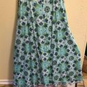 Tiare Hawaii Strappy Beach Green Blue Maxi Dress S Photo 2