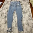 American Eagle Hi Rise Jegging Distressed Light Wash Denim Skinny Jeans size 6 Photo 4