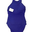 ANDIE  Swim Lapis Lazuli Blue Luzon Halter Strap One Piece Swimsuit Sz M NWT Photo 4