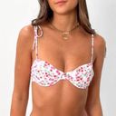 Beginning Boutique Pink Floral Bikini Top Photo 1