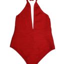 Boohoo  Womens XL Bandage Plunge Sunsuit in Red NEW Photo 3