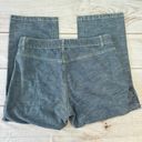 Tommy Hilfiger  Wide Leg Denim Capri Flat Front Pants w Leather Laced Belt Sz 12 Photo 3