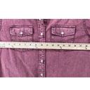 Kimes Ranch  Kaycee Shirt Womens M Wine Purple Pearl Snap Pockets Western Top Photo 5