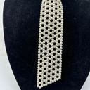 American Vintage Vintage Novelty Faux Pearl Tie Necklace *Small Neckline Photo 2