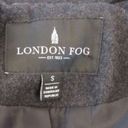 London Fog Womens  Wool Blend Warm Hooded Coat Jacket Size Small Steel Gray Photo 2