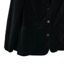 Denim & Co . Women's Black Velvety Blazer Jacket Size 1X Photo 2