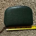 Anne Klein  Green Crocodile Leather Curved card holder and coin purse Photo 7