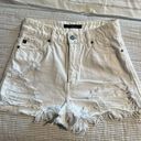 KanCan USA White High Rise Shorts Photo 0