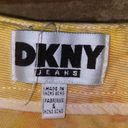DKNY  Custom Tie Dye Orange Yellow Mini Denim Skirt Photo 6