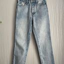 J. Galt  Brandy Melville Raw Hem Straight Jeans in Light Wash Photo 1