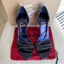 Christian Louboutin NIB  So Spike 100 Studded Leather Sandals in Purple Photo 3