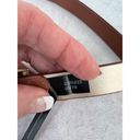 EXPRESS  Brown Faux Leather Belt With Gold Buckle - Size M/L Photo 5