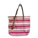 Bueno  handbag red striped shoulder bag Photo 1