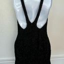 Oleg Cassini BLACKTIE by  Black Beaded sleeveless racer back dress SZ 4 GORGEOUS! Photo 3